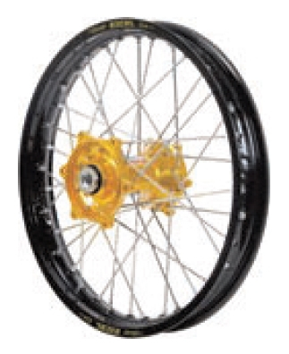 Dubya - Dubya MX Front Wheel with Excel Rim - 1.60x21 - Gold Hub/Black Rim - 70-3172GB