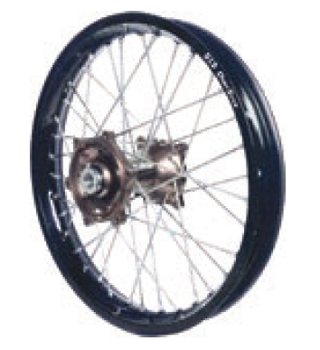 Dubya - Dubya MX Front Wheel with DID DirtStar Rim - 1.60x21 - Magnesium Hub/Black Rim - 70-4141MB