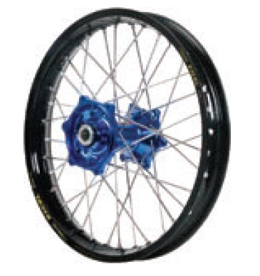Dubya - Dubya MX Rear Wheel with DID DirtStar Rim - 2.15x18 - Blue Hub/Black Rim - 70-4066DB