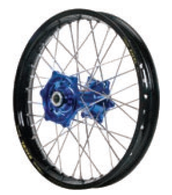 Dubya - Dubya MX Front Wheel with Excel Rim - 1.60x21 - Blue Hub/Black Rim - 70-3131DB