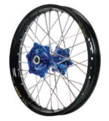 Dubya - Dubya MX Rear Wheel with Excel Rim - 1.85x16 - Blue Hub/Black Rim - 70-3183DB