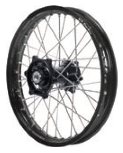 Dubya - Dubya MX Rear Wheel with Excel Rim - 1.85x19 - Black Hub/Black Rim - 70-3152BB