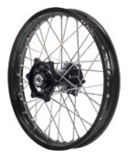 Dubya - Dubya MX Rear Wheel with Excel Rim - 2.15x18 - Black Hub/Black Rim - 70-3153BB