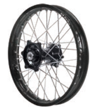 Dubya - Dubya MX Rear Wheel with Excel Rim - 1.85x19 - Black Hub/Black Rim - 70-3154BB