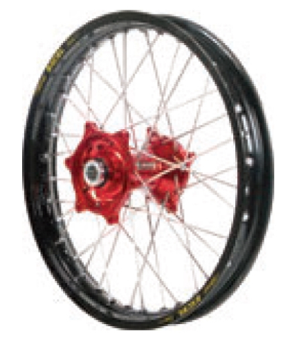 Dubya - Dubya MX Rear Wheel with Excel Rim - 2.15x18 - Red Hub/Black Rim - 70-3153RB