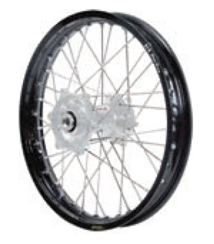 Dubya - Dubya MX Rear Wheel with Excel Rim - 2.15x18 - Silver Hub/Black Rim - 70-3153SB