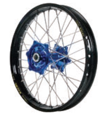 Dubya - Dubya MX Front Wheel with Excel Rim - 1.60x21 - Blue Hub/Black Rim - 70-3132DB