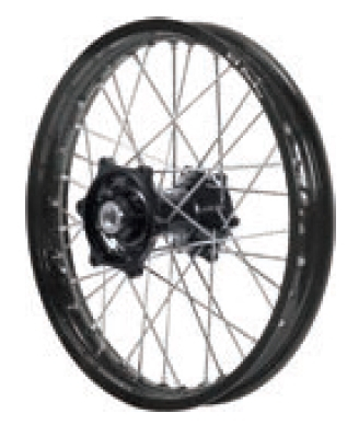 Dubya - Dubya MX Rear Wheel with Excel Rim - 2.15x19 - Black Hub/Black Rim - 70-3168BB