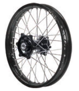 Dubya - Dubya MX Front Wheel with DID DirtStar Rim - 1.60x21 - Black/Black - 70-4104BB