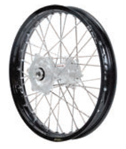 Dubya - Dubya MX Rear Wheel with DID DirtStar Rim - 2.15x18 - Silver Hub/Black Rim - 70-4153SB