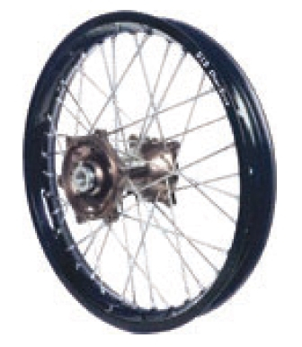 Dubya - Dubya MX Rear Wheel with Excel Rim - 2.15x19 - Magnesium Hub/Black Rim - 70-3168MB