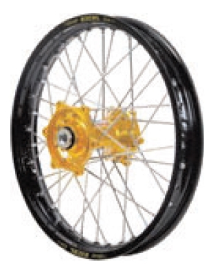 Dubya - Dubya MX Rear Wheel with DID DirtStar Rim - 2.15x19 - Gold/Black - 70-4117GB