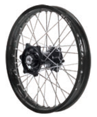 Dubya - Dubya MX Rear Wheel with DID DirtStar Rim - 2.15x19 - Black/Black - 70-4119BB