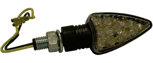 DMP - DMP LED Marker Lights - 8 LED - Black Short Arrow Body - Amber Lens - 900-0031