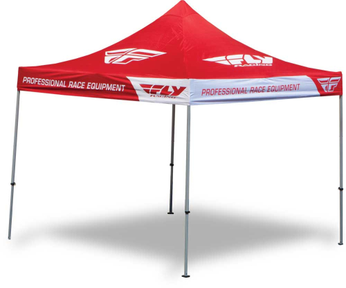 Fly Racing - Fly Racing Aluminum Canopy - 10ft. x 10ft. - Red w/ Heavy Duty Frame - CAN10X10AHD RED