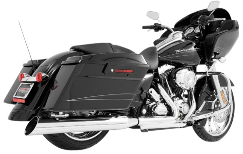 Freedom Performance - Freedom Performance 4in. Inverse Slash Slip-Ons - Chrome/Chrome Tips - HD00140