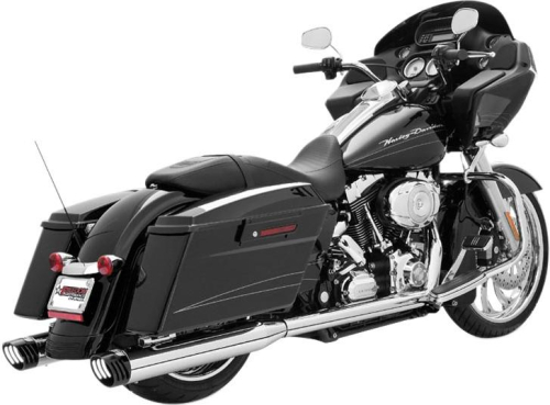 Freedom Performance - Freedom Performance Racing Dual Exhaust System - Chrome Body with Black Tip - HD00162