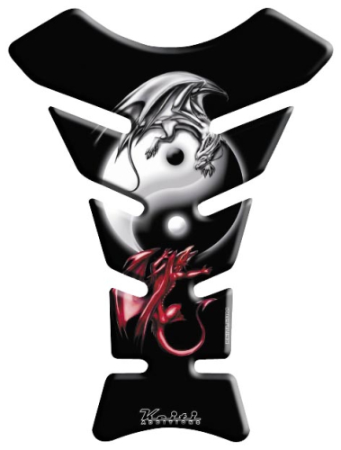 Keiti - Keiti Tank Protector - Black/White - Ying Yang Dragons - KT8280
