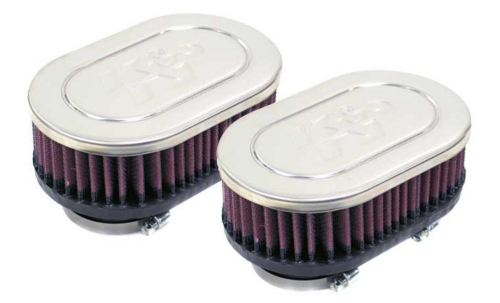 K&N Engineering - K&N Engineering Universal Oval Air Filter - Flange Position: Dual - RC-2222