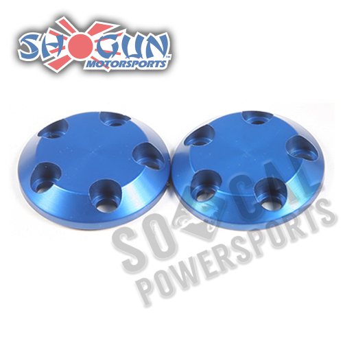 Shogun Motorsports - Shogun Motorsports Carbon S5 Fiber Swingarm Slider Replacement End Caps - Blue - 710-0921