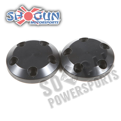 Shogun Motorsports - Shogun Motorsports Carbon S5 Fiber Swingarm Slider Replacement End Caps - Black - 710-0920