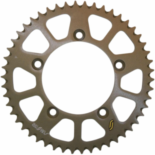 Sunstar - Sunstar Works Triplestar Aluminum Rear Sprocket - 50T - Gold - 5-139050