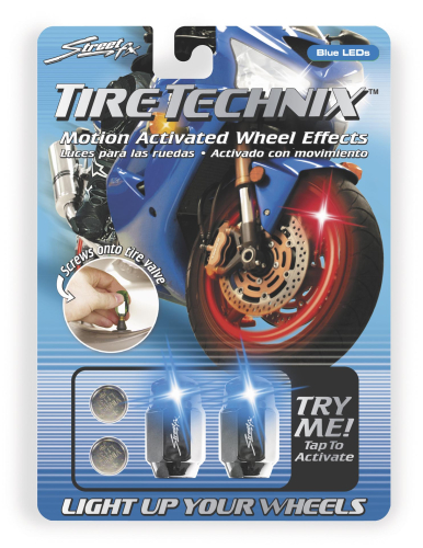 Street FX - Street FX Tire Technix Motion Activated Wheel Effects - Hex - Blue - 1042198