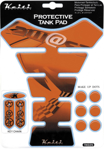 Keiti - Keiti Tank Protector - Orange and Black - Kawasaki - TK025