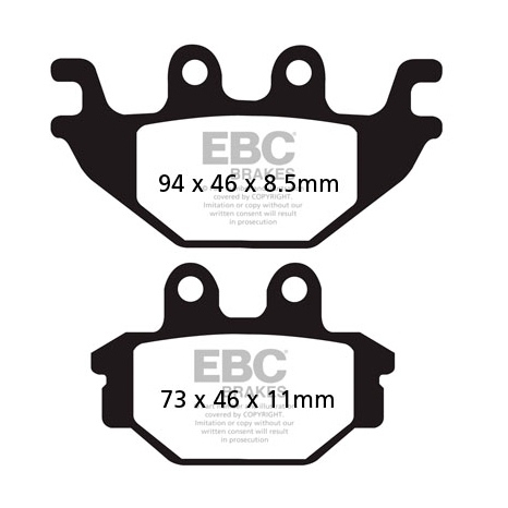 EBC - EBC Double-H Sintered Brake Pads - FA377HH