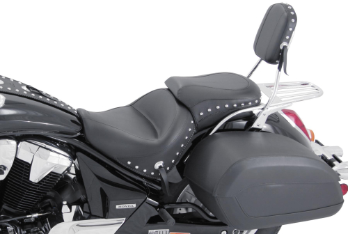 Mustang - Mustang Wide Touring Two-Piece Seat - Studded - 76830