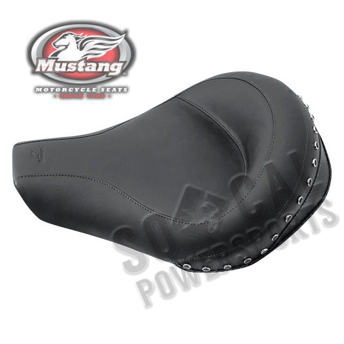Mustang - Mustang Wide Studded Solo Seat - Black Studs - 75566
