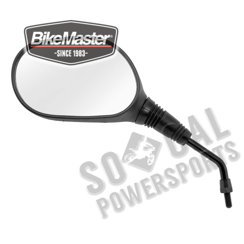 BikeMaster - BikeMaster Supersport Scooter Mirror - Universal Left - Black - 600327