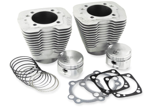 S&S Cycle - S&S Cycle 3-5/8in. Bore Sidewinder Top End Kit (96ci) - Natural Finish - 91-7202