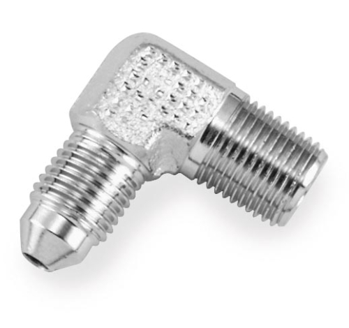 Goodridge - Goodridge Brake Adapters - 90 1/8in. NPT x #3 - Chrome - 822-03CH