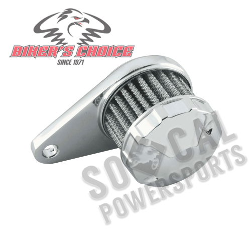 Bikers Choice - Bikers Choice Die Cast Mount Crankcase Breather - Fits 3/8in. Breather Hose - 603512