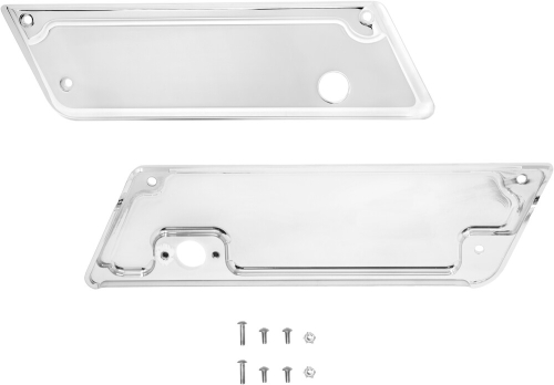Nomadic Manufacturing - Nomadic Manufacturing Saddlebag Latch Cover - Chrome - N-BLC-1