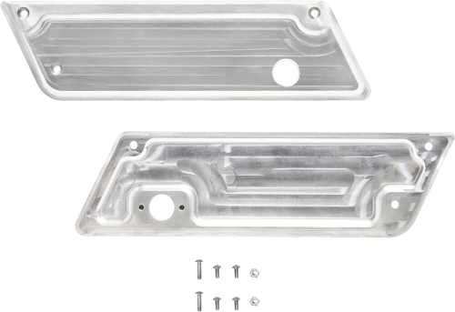 Nomadic Manufacturing - Nomadic Manufacturing Saddlebag Latch Cover - Raw - N-BLC-3