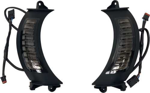 Letric Lighting Co. - Letric Lighting Co. Fairing Vent Turn Signals - Black - LLC-5BR-TS