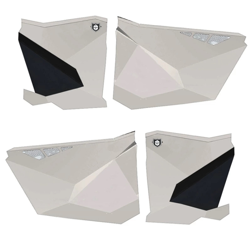 Pro Armor - Pro Armor Suicide Doors without Cut Outs - Turbo Silver - P1910D003TS