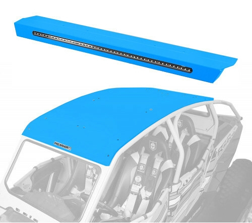 Pro Armor - Pro Armor Aluminum Roof with Integrated Rear Light Bar - Sky Blue - P144R123SB