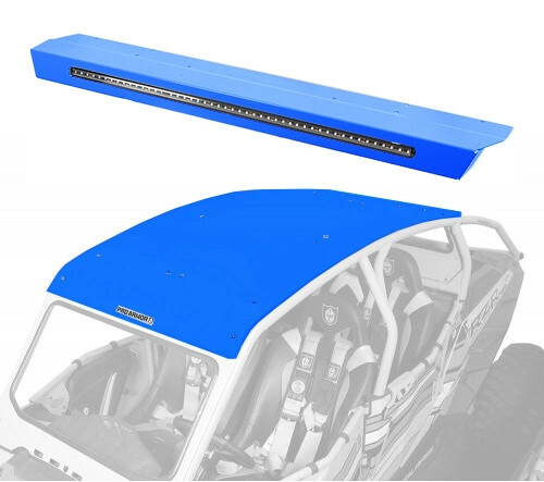Pro Armor - Pro Armor Aluminum Roof with Integrated Rear Light Bar - VooDoo Blue - P144R123VB