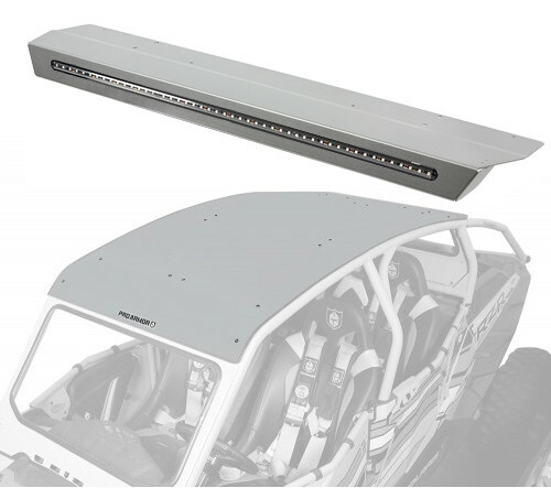 Pro Armor - Pro Armor Aluminum Roof with Integrated Rear Light Bar - Sparkle Silver Metallic - P144R123SSM