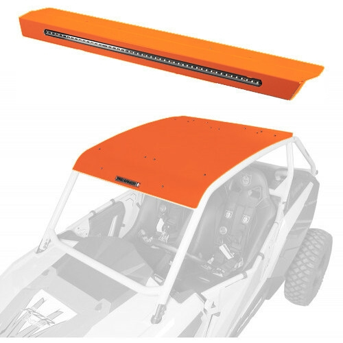 Pro Armor - Pro Armor Aluminum Roof with Integrated Rear Light Bar - Orange - P141R123OR