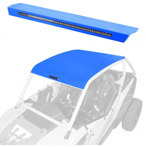 Pro Armor - Pro Armor Aluminum Roof with Integrated Rear Light Bar - VooDoo Blue - P141R123VB