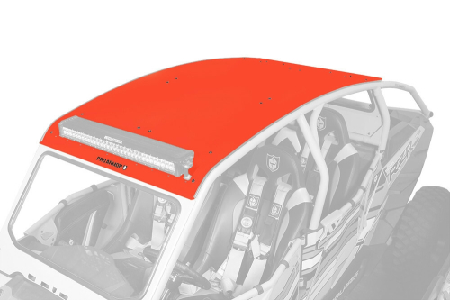 Pro Armor - Pro Armor Aluminum Roof with Light Bar Pocket - Red - P144R121RD-293