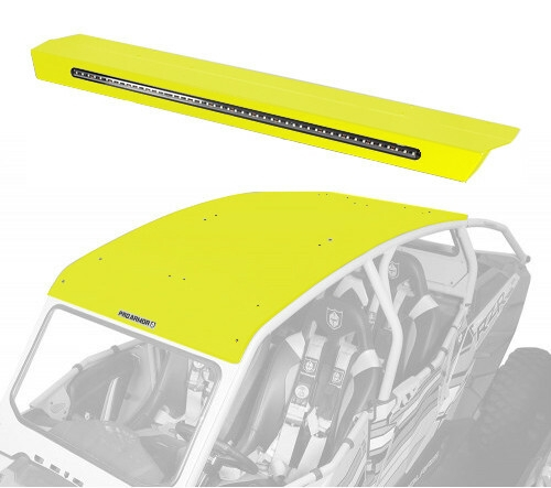 Pro Armor - Pro Armor Aluminum Roof with Integrated Rear Light Bar - Lime Squeeze - P144R123LSQ