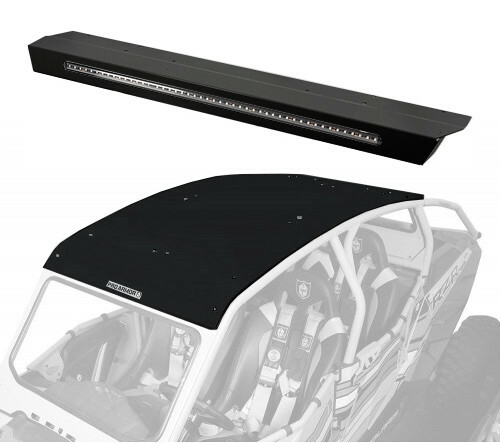 Pro Armor - Pro Armor Roof with Integrated Rear Light Bar - Black - P144R123BL