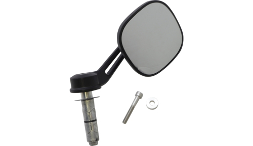 Kuryakyn - Kuryakyn Dillinger Bar End Mirror - Satin Black - 6617