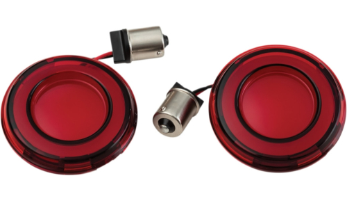 Kuryakyn - Kuryakyn Tracer LED Rear Turn Signal Conversions - 1156 bulb - Red - Red Lens - 2908