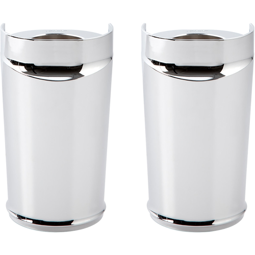 Arlen Ness - Arlen Ness Smooth Fork Boot Covers - Standard - Chrome - 20-009